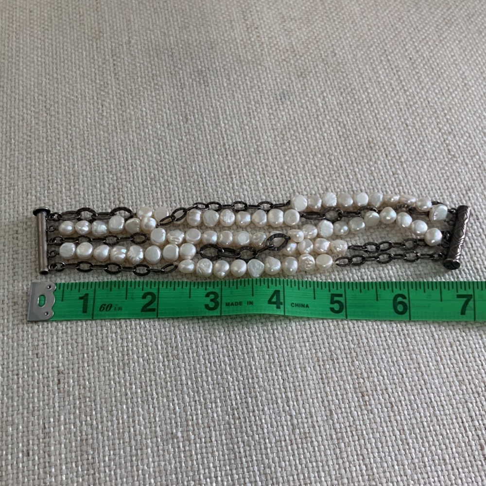 Silpada Sterling Silver and Pearl Bracelet - Picture 5 of 5